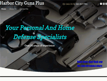 Tablet Screenshot of harborcityguns.com